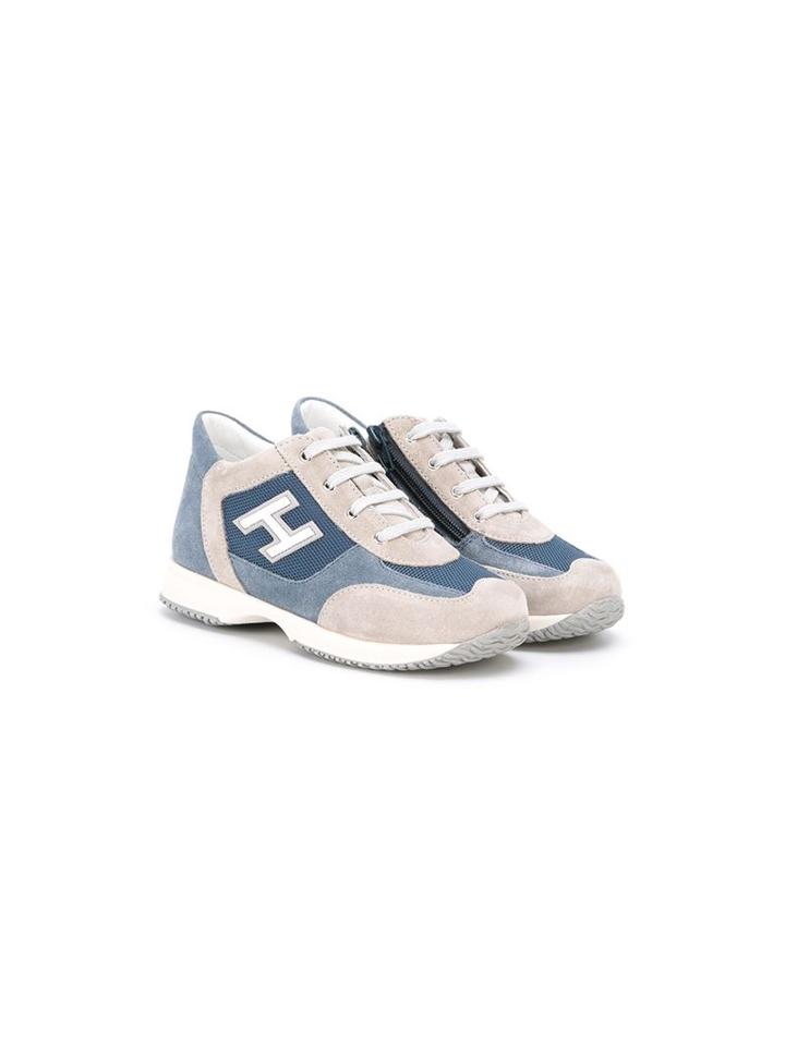 Hogan Kids Interactive Sneakers, Boy's, Size: 21, Blue