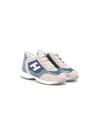 Hogan Kids Interactive Sneakers, Boy's, Size: 21, Blue