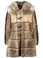 Numerootto Montgomery Padded Hooded Coat - Brown
