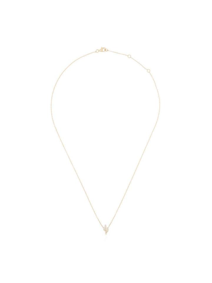 Rosa De La Cruz 18k Gold Diamond Cactus Necklace
