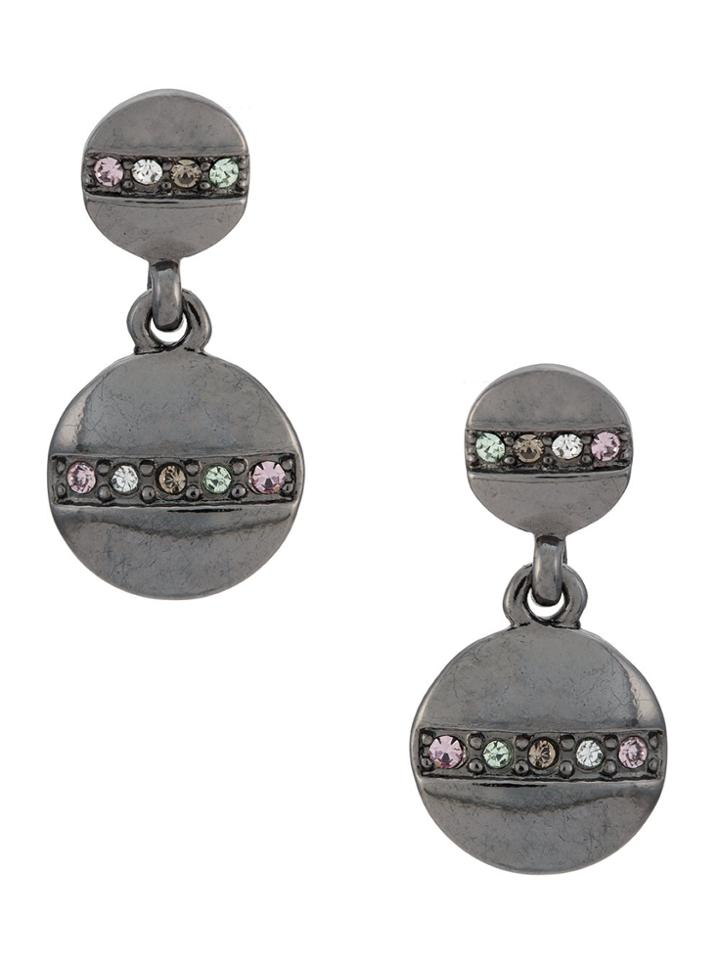 Camila Klein Strass Embellished Drop Earrings - Metallic