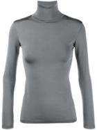 Valentino Roll Neck Jumper, Women's, Size: Small, Grey, Silk/polyamide/spandex/elastane