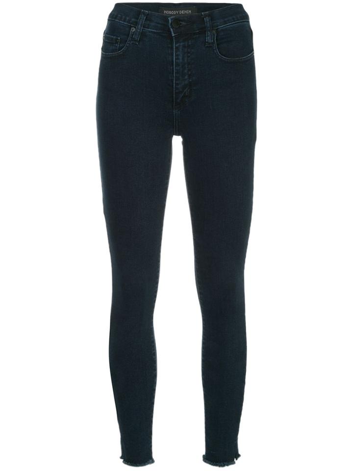Nobody Denim Cult Skinny Ankle Tainted - Blue