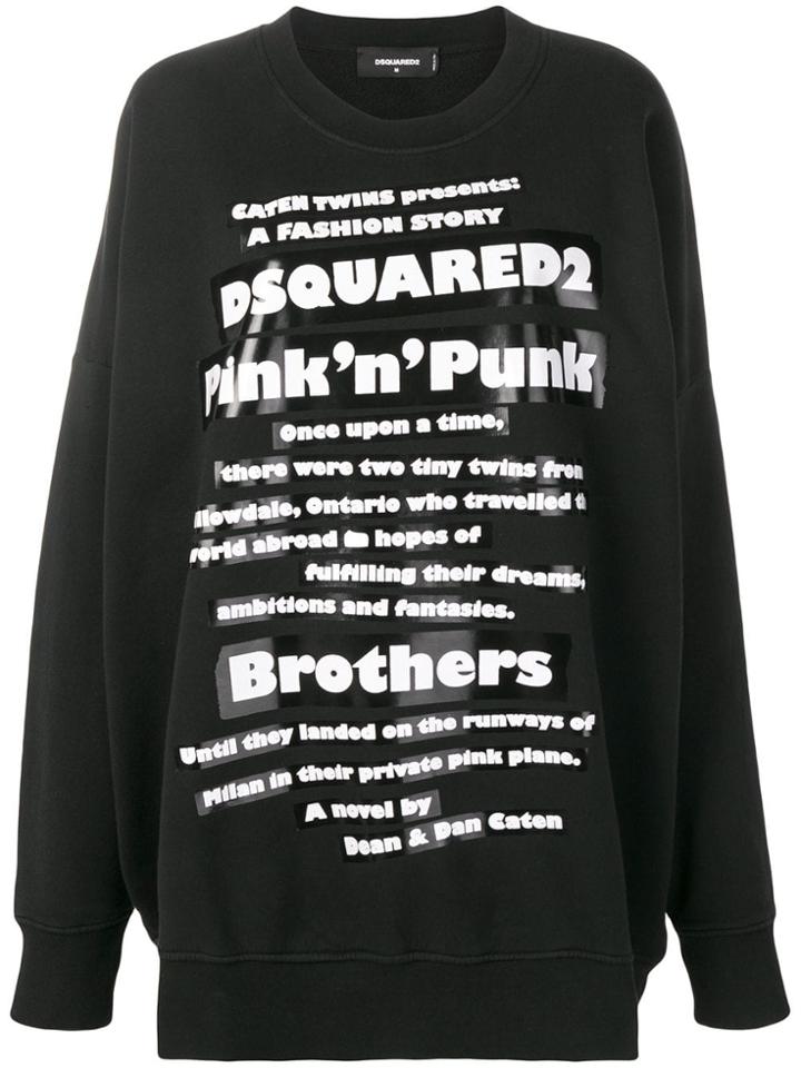 Dsquared2 Oversized Sweatshirt - Black
