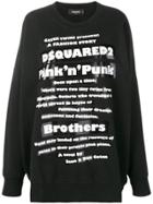 Dsquared2 Oversized Sweatshirt - Black