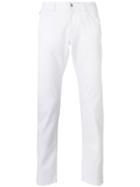 Straight Jeans - Men - Cotton/spandex/elastane - 30, White, Cotton/spandex/elastane, Armani Jeans