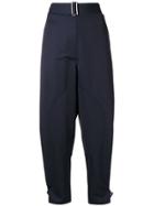 Jw Anderson Folded Front Utility Trousers - Blue