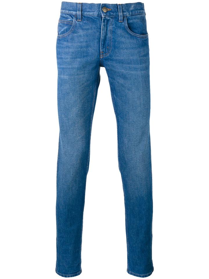 Gucci Web Trim Jeans - Blue