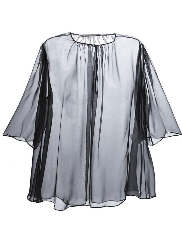 Alexander Mcqueen Sheer Ruched Blouse