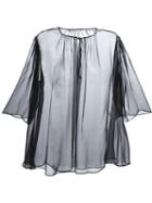 Alexander Mcqueen Sheer Ruched Blouse