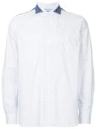 Junya Watanabe Man Patterned Patch Detail Shirt - White