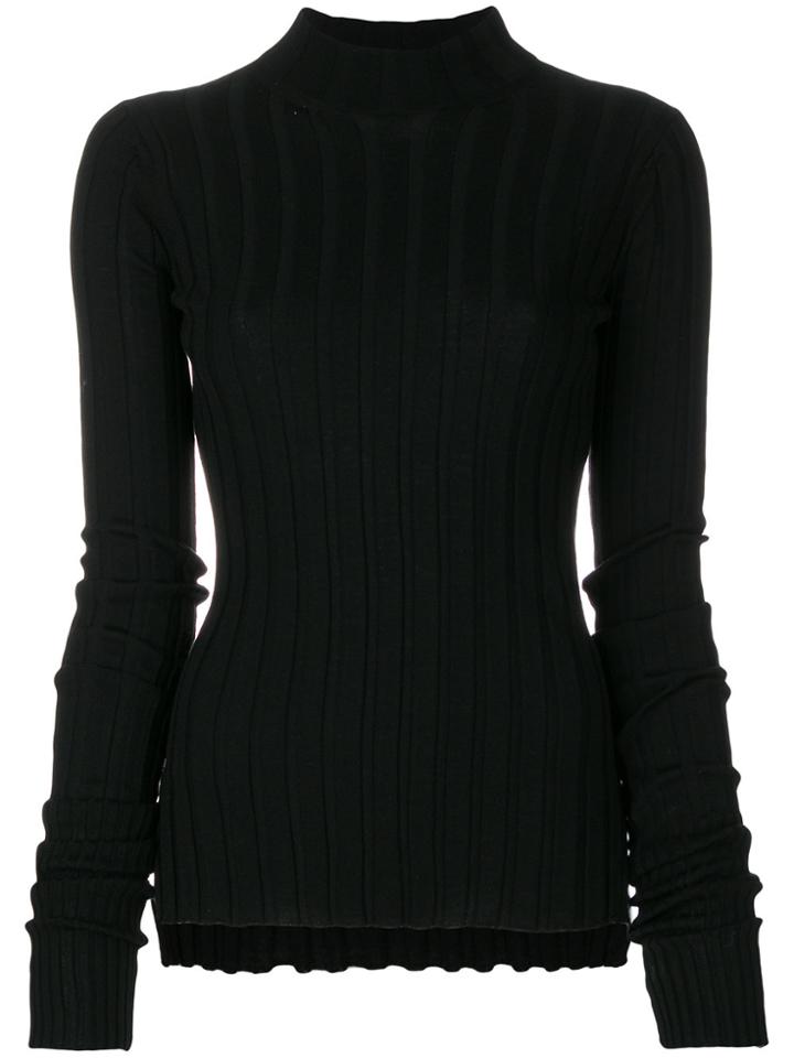 Theory High Neck Pullover - Black