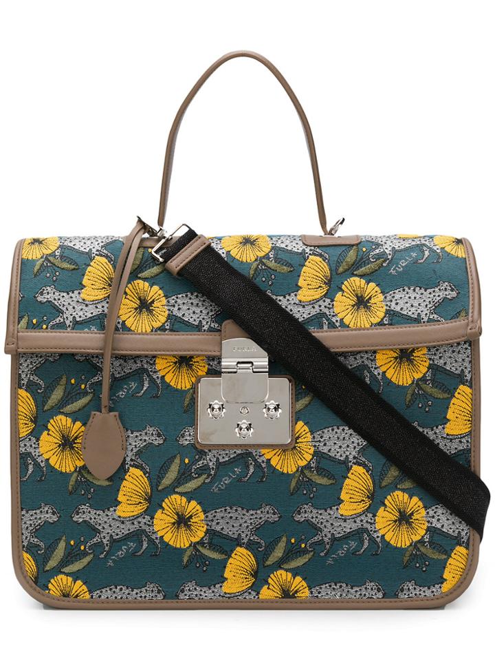 Furla Fenice Top Handle Bag - Blue
