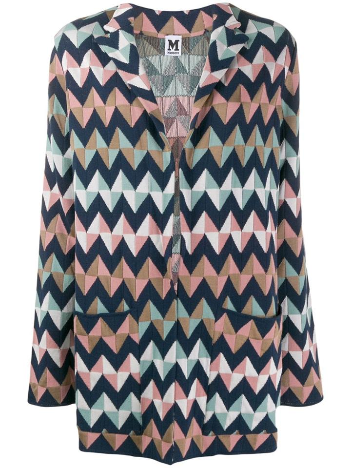 M Missoni Oversized Zigzag Blazer - Pink