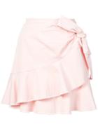 Cinq A Sept Ruffled A-line Skirt - Pink & Purple