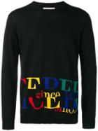 Iceberg Intarsia Logo Jumper - Black