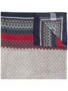 Manuel Ritz Mixed Pattern Scarf - Red