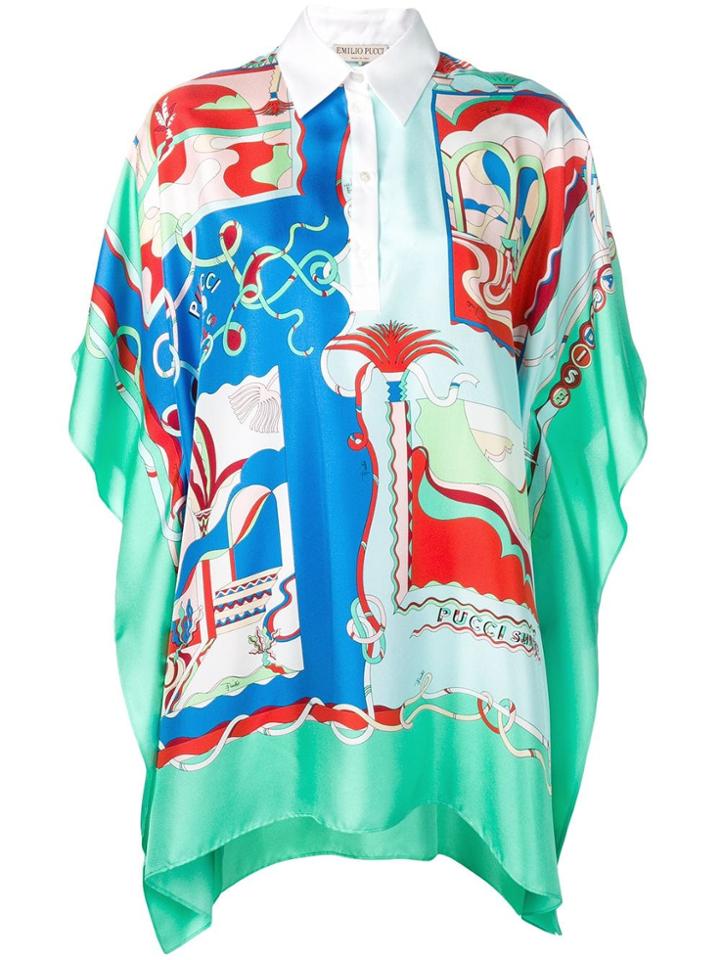 Emilio Pucci Multipattern Blouse - Blue