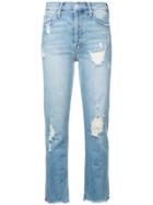 Mother Tomcat Ankle Jeans - Blue