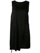 Ann Demeulemeester - Draped Dress - Women - Viscose - 36, Black, Viscose