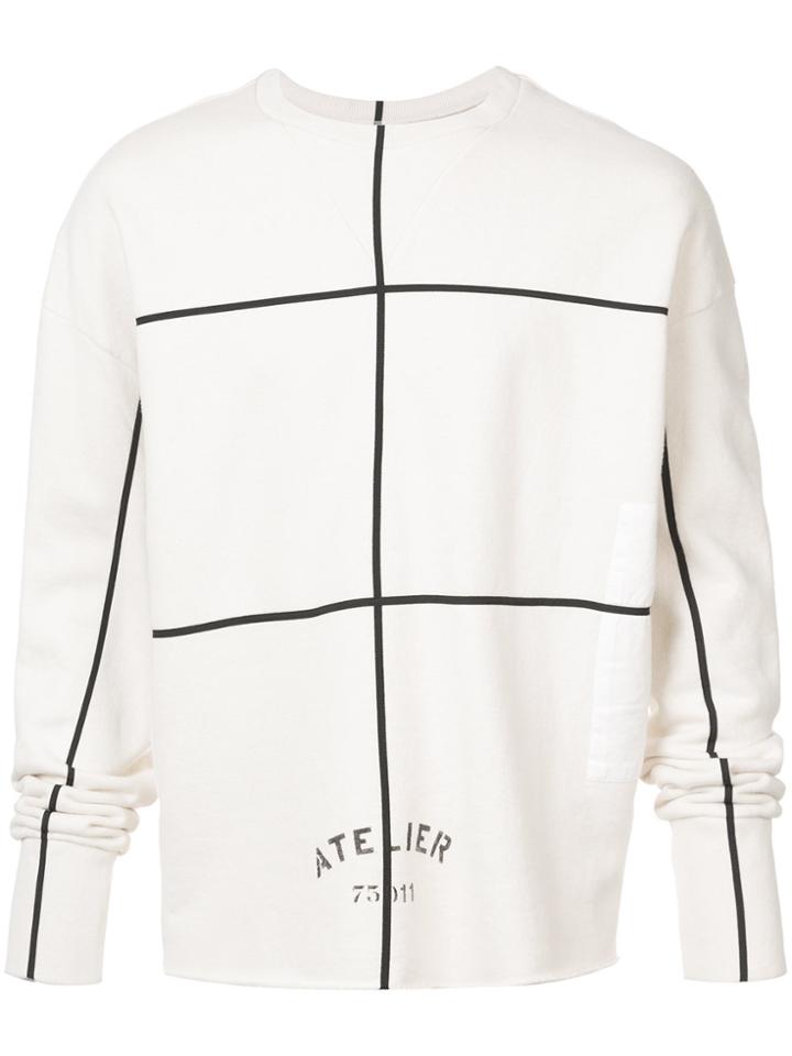 Maison Margiela Atelier Print Sweatshirt - White
