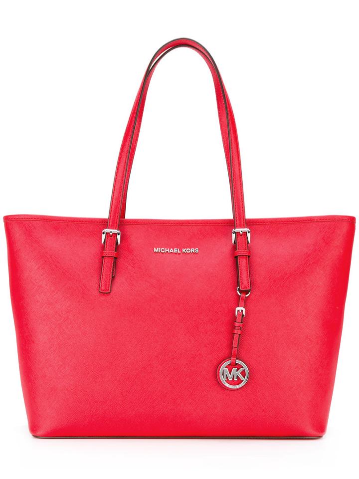 Michael Michael Kors - Jet Set Travel Tote - Women - Leather - One Size, Women's, Red, Leather