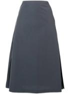 Fabiana Filippi Side Pleats A-line Skirt - Grey