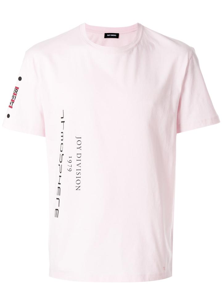 Raf Simons Joy Division Print T-shirt - Pink & Purple