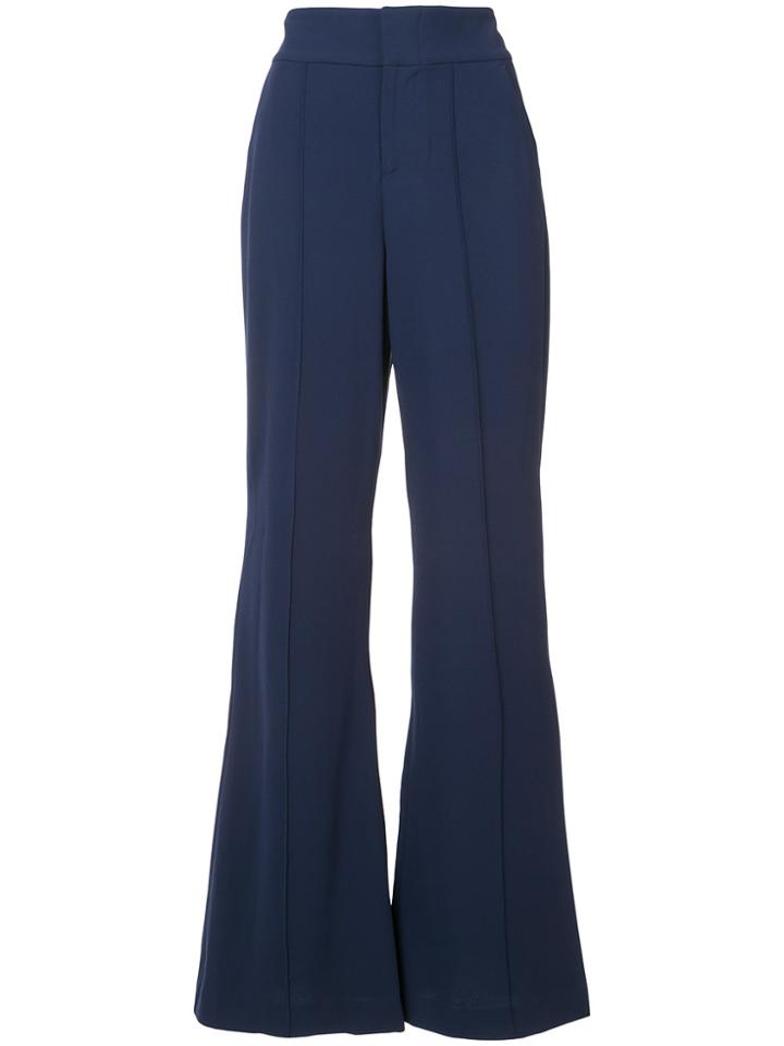 Alice+olivia Tailored Palazzo Pants - Blue