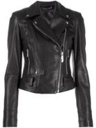 Philipp Plein Biker Skull Jacket - Black