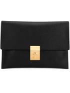 Thom Browne Clasp Detail Clutch Bag - Black