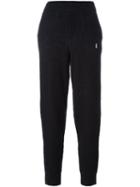 Alexander Wang Dollar Sign Embroidered Track Pants, Women's, Size: Medium, Black, Cotton