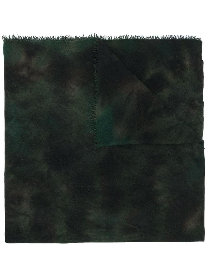 Faliero Sarti Tie-dye Effect Scarf - Green