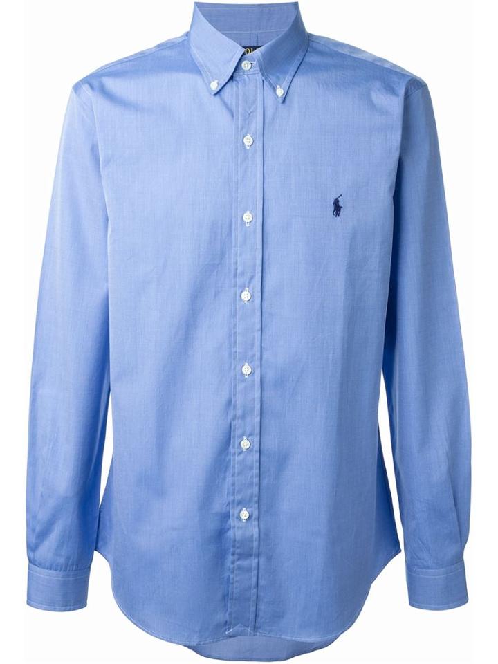 Polo Ralph Lauren Classic Button Up Shirt, Men's, Size: Small, Blue, Cotton