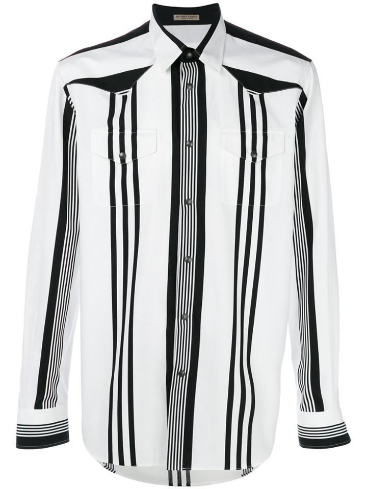 Bottega Veneta Striped Shirt - White