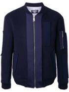 General Idea - Classic Bomber Jacket - Men - Nylon/wool - M, Blue, Nylon/wool