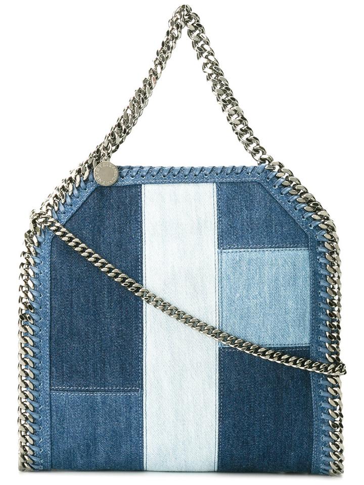 Stella Mccartney Small Falabella Denim Tote, Women's, Blue, Polyester/cotton