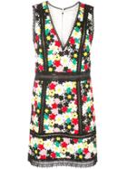 Alice+olivia Zula V Neck Party Dress - Black