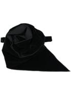 Marc Jacobs Small Rosette Neck Piece Flocked Denim - Black