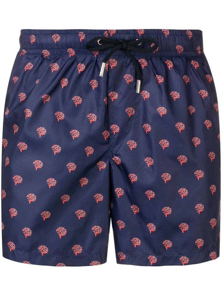 Fefè Coral Print Swim Shorts - Blue