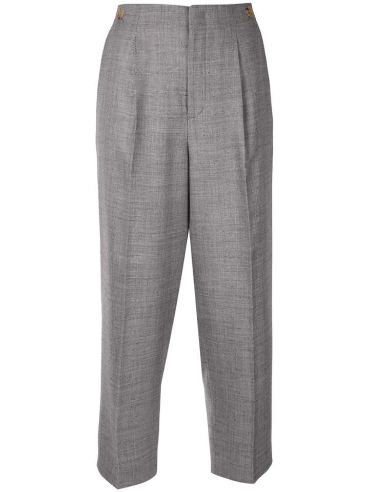 Ballsey High-rise Cropped Trousers - Black