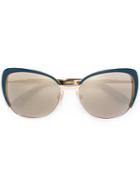 Dolce & Gabbana Cat-eye Frame Sunglasses, Women's, Blue, Acetate