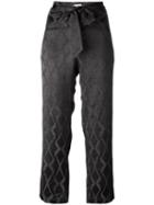 Masscob Knot Detail Pants, Women's, Size: 42, Grey, Polyamide/polyester/viscose/viscose