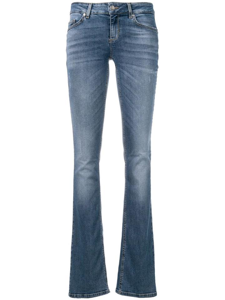 Liu Jo Faded Straight Leg Jeans - Blue