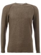 Label Under Construction Crew Neck Jumper, Men's, Size: 48, Grey, Silk/cashmere