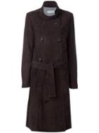 Golden Goose Deluxe Brand Golden Trench Coat, Women's, Size: Small, Grey, Goat Skin/viscose/cupro