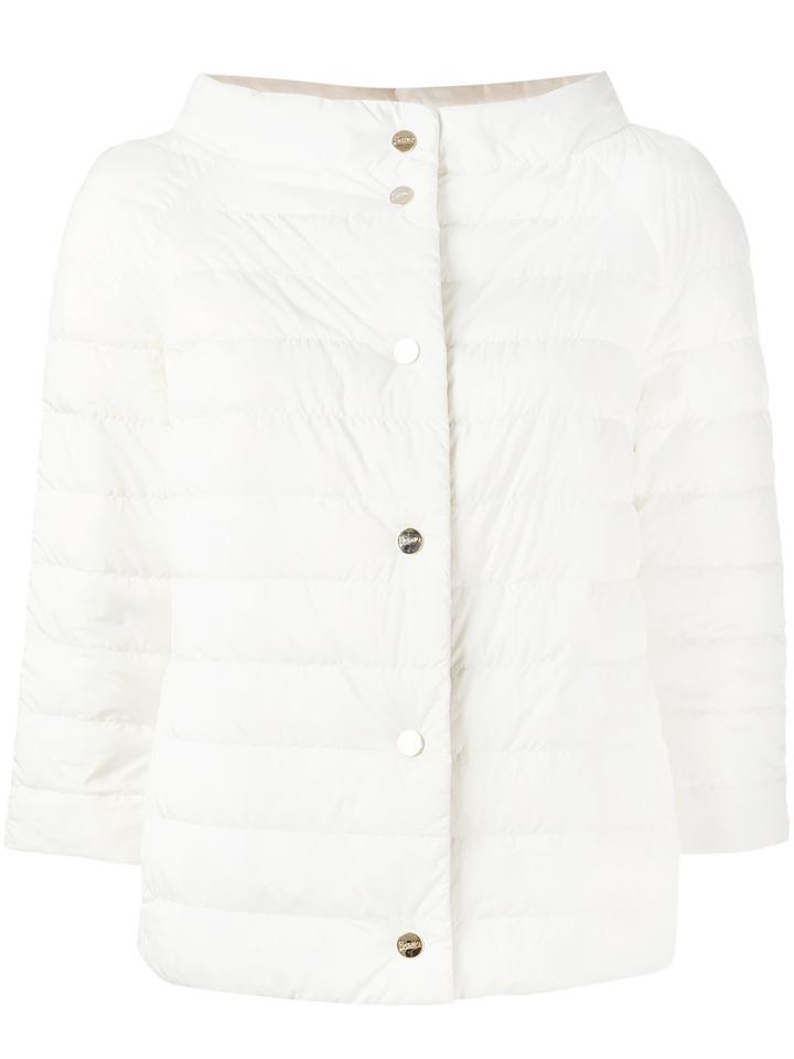 Herno - Reversible Padded Jacket - Women - Feather Down/polyamide/polyurethane - 44, Nude/neutrals, Feather Down/polyamide/polyurethane