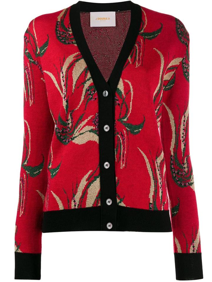 La Doublej Patterned Cardigan - Blue