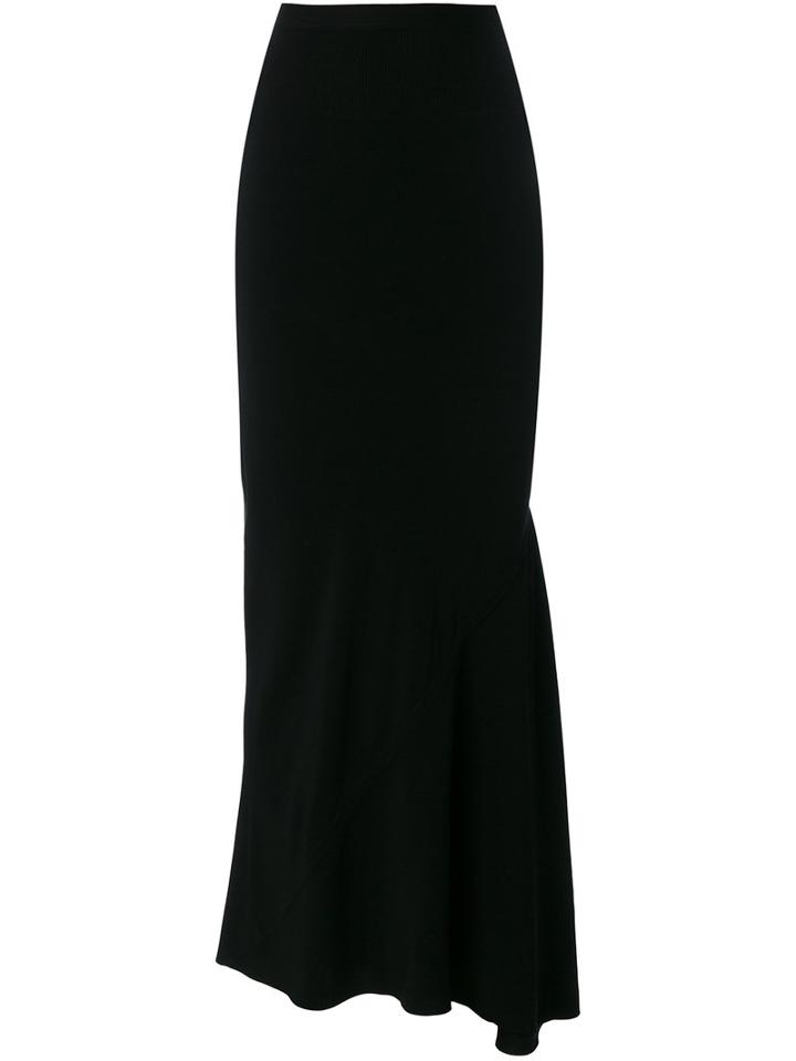 Rick Owens - Asymmetric Skirt - Women - Cotton/polyamide/acetate/viscose - 46, Black, Cotton/polyamide/acetate/viscose