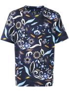 Fendi Short-sleeved Flower Print T-shirt - Black